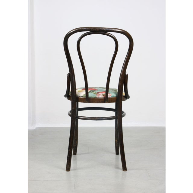 Vintage Velvet No. 18 Dining Chairs by Michael Thonet, Set of 4 For Sale - Image 13 of 18
