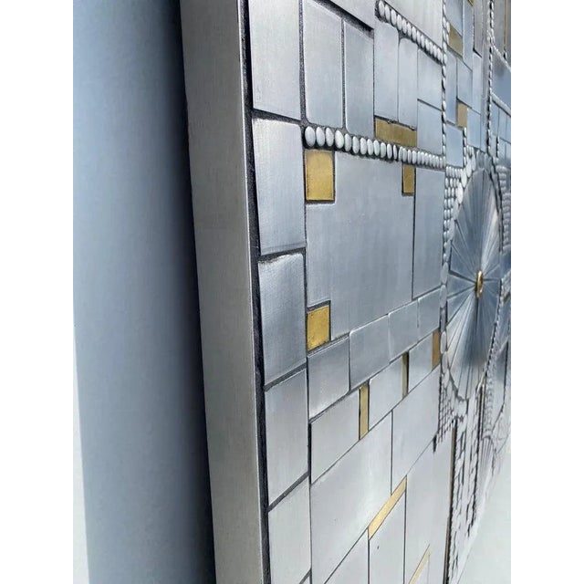 1960s Mosaic Aluminum Wall Sculpture by Raf Verjans For Sale - Image 11 of 13