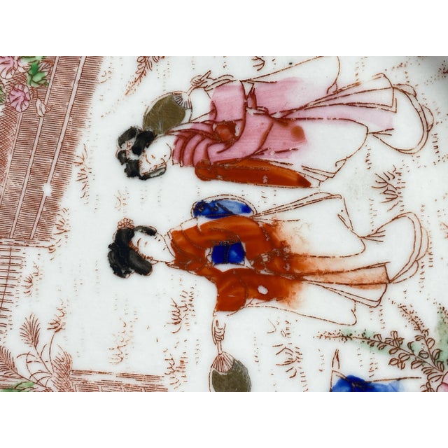 Japanse Plates in Porcelain, Set of 2 For Sale - Image 3 of 7