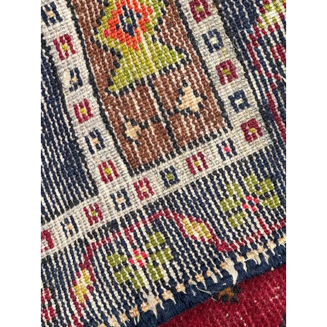 Small Mid-Century Turkish Yastik Rug, 1940s For Sale - Image 14 of 15