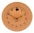 1950s Pink "Apricot" Fiestaware Ceramic Plate Wall Clock by Homer Laughlin For Sale