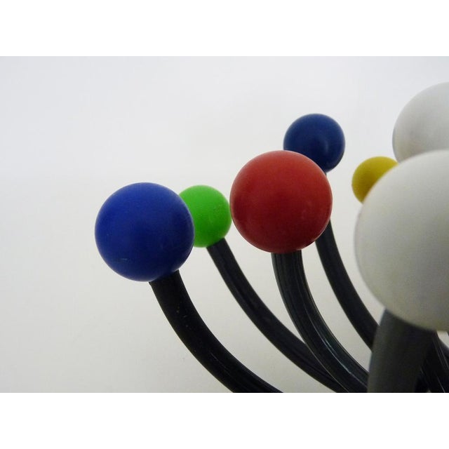 Blue Vintage Pistillino Wall Lamp in Silver Plastic by Studio Tetrarch for Valenti, Italy, 1970s For Sale - Image 8 of 11