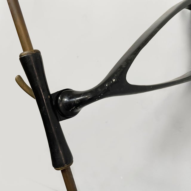 Mid-Century Modern Italian Adjustable Wall Lamp in Metal and Brass, 1950s For Sale - Image 14 of 18