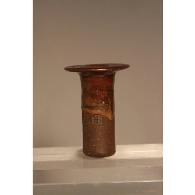 Mid-Century Modern Mid-Century Master Potter Byron Temple Studio Pottery Candlesticks - Set of 4 For Sale - Image 3 of 5