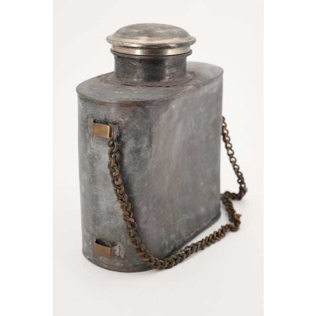 19th Century Large Military Pewter Canteen, English For Sale - Image 9 of 12