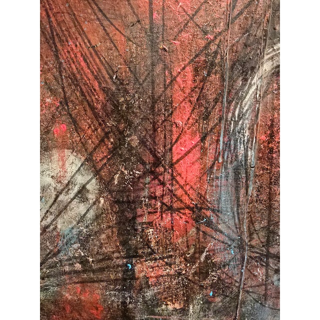 Abstract Painting Signed Vintage Original Oversized For Sale In Boston - Image 6 of 10