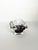 Italian art glass ashtray dating from the 1960s. Crafted from thick clear glass, the piece features a sculptural free-form...