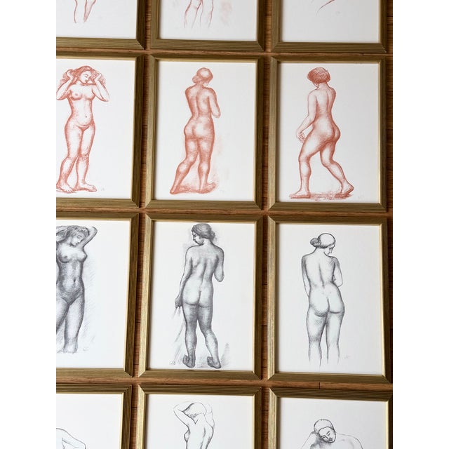 Figurative Mid 20th Century Suite of Twelve Aristide Maillol Lithographs For Sale - Image 3 of 10