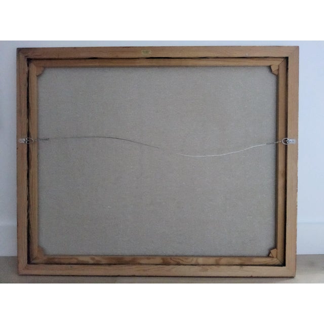 Mid Century Swedish Modernist Naivist Maritime Oil Painting of a Fisherman For Sale - Image 14 of 17