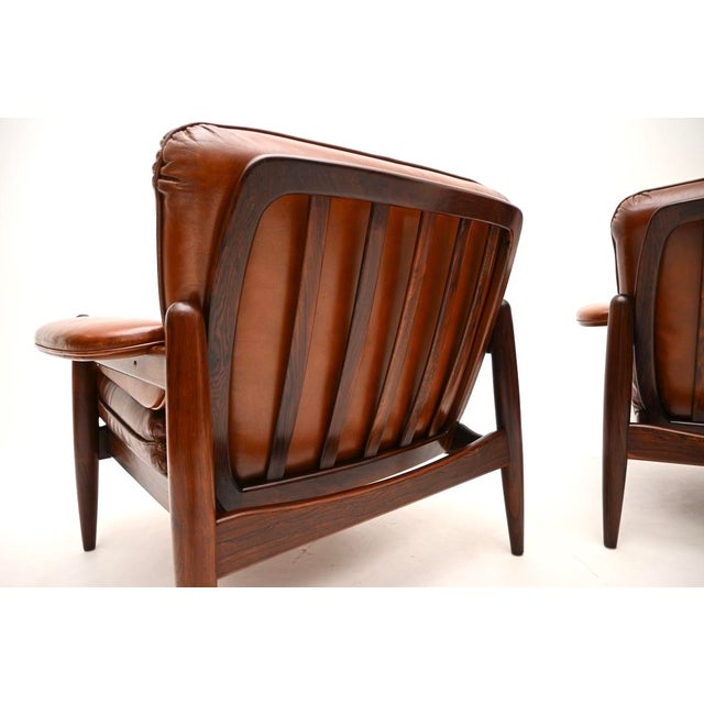 Vintage Danish Leather Chairs, 1960, Set of 2 For Sale - Image 10 of 11