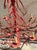 Brick Red Vintage Coastal Coral Branch Chandelier For Sale - Image 8 of 12