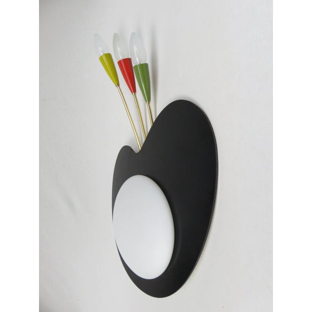 Mid-Century Modern Sconce in the form of a Painter's Palette from Kaiser-Leuchten, 1950s For Sale - Image 3 of 18