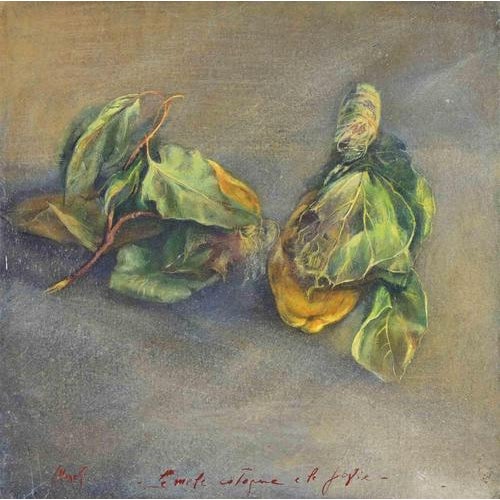 Egg tempera on rice paper backed with canvas on board, realized by Lea Monetti in 1990s. Hand signed and titled. Very good...