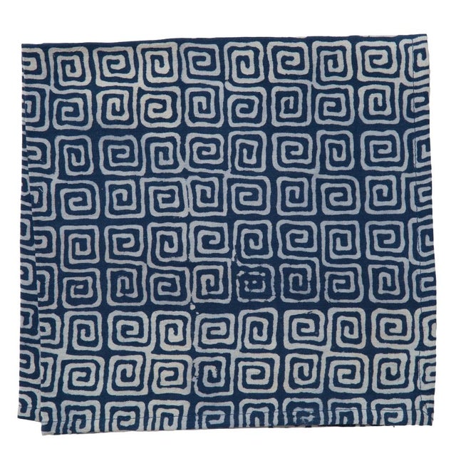 A delightful addition to any dinner table, our indigo print napkins are ideal for special occasions and lovely for simple...
