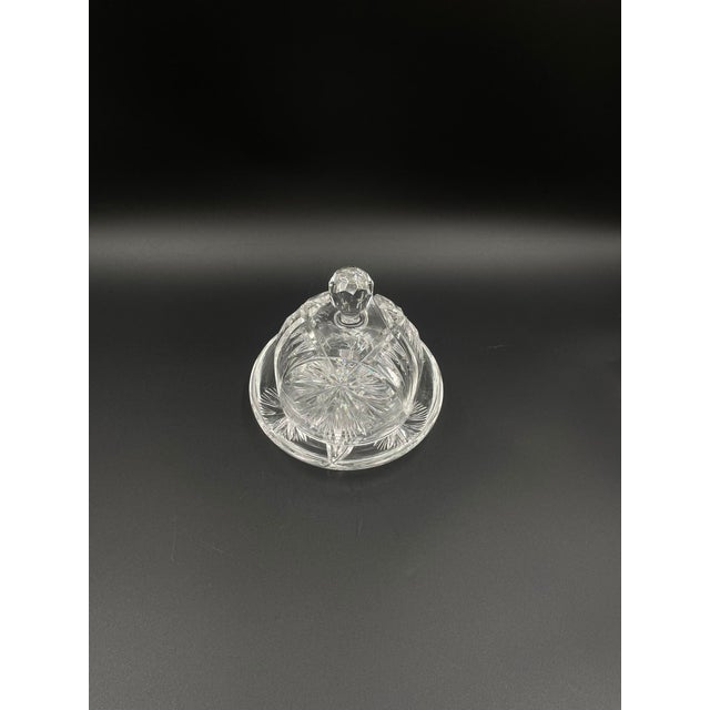 Crystal Butter Dish, 1972 For Sale - Image 3 of 13