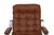 Selig Tufted Vinyl & Chrome Recliner For Sale - Image 4 of 9