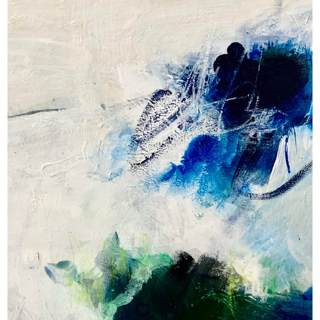 'Second Wind' Modern Abstract Painting Framed For Sale - Image 4 of 6