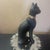 Ceramic Black & Gold Ceramic 8.5” Egyptian Bastet Cat Sculpture For Sale - Image 7 of 7