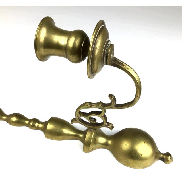Georgian 18th Century Brass Wall Sconce For Sale In Portland, ME - Image 6 of 10