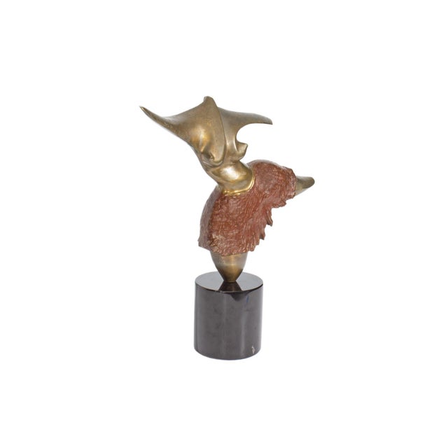 A 2004 bronze sculpture by the American artist Fritz Olsen (born 1956). Titled "Splash Dance," this work depicts a...