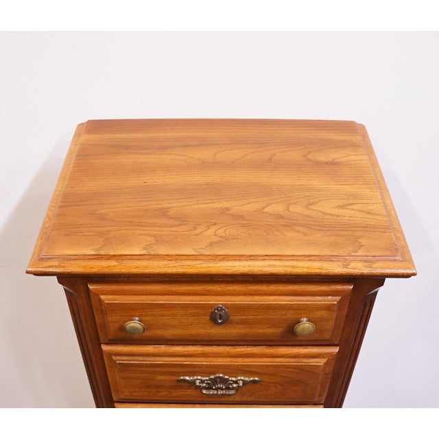 Sumter Cabinet Co. Sterling Oak Collection Country French 22" Lingerie Chest 1807-993 For Sale - Image 9 of 13