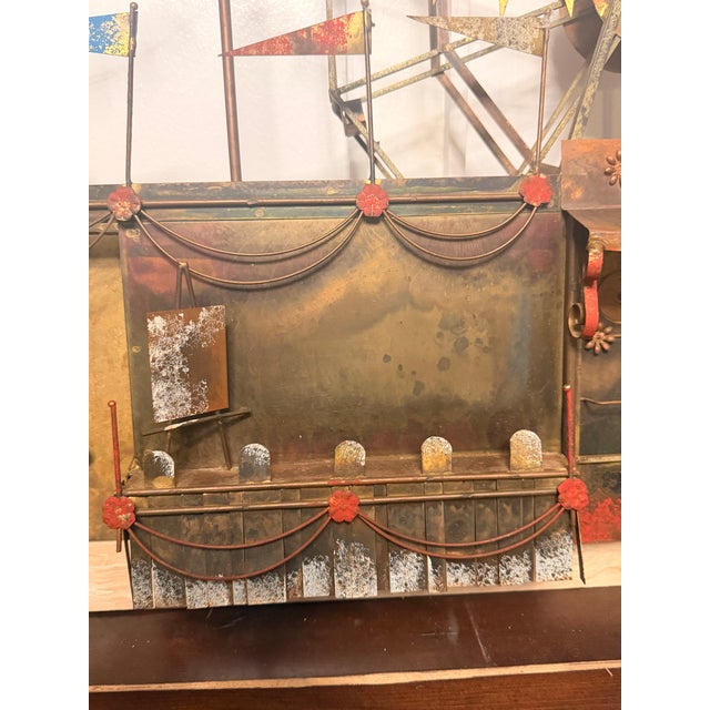 Vintage 1970s C. Jeré (Curtis Jeré) Large-Scale Carnival Wall Sculpture, Signed “C. Jeré For Sale - Image 15 of 16