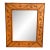 1960s Italian Coastal Carved Ornate Bamboo & Rice Mat Riviera Wall Mirror For Sale
