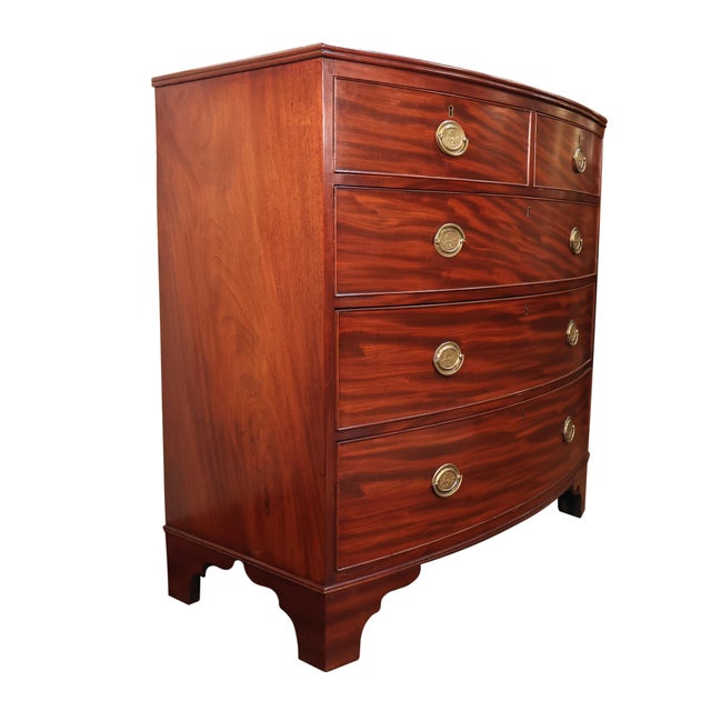 Traditional Georgian Mahogany Chest of Five Drawers, Circa 1820s For Sale - Image 3 of 10