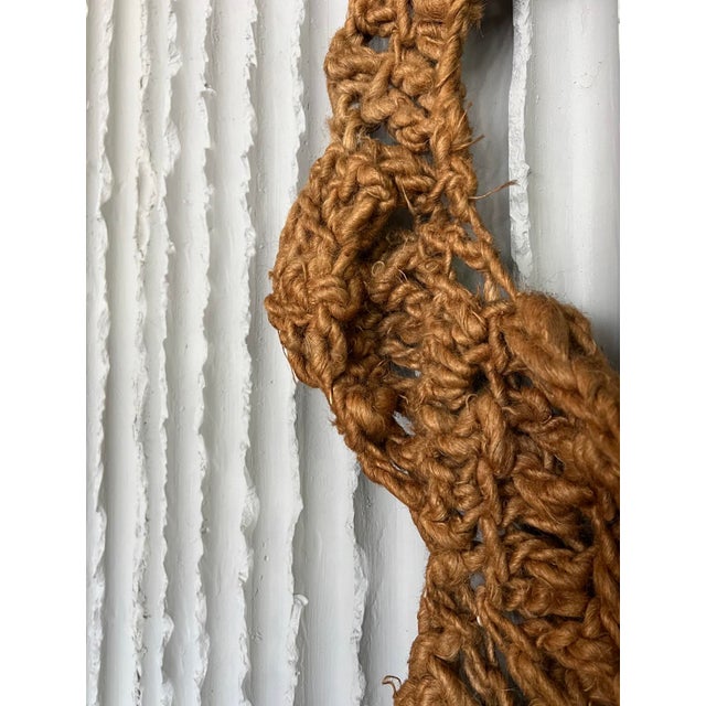 1960s Handmade Organic Fiber Wall Tapestry For Sale - Image 5 of 9