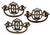 Late 19th Century Victorian Brass Drawer Pulls - Set of 2 For Sale - Image 4 of 6