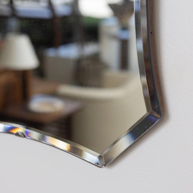 1930s French Art Deco Beveled Mirror For Sale - Image 10 of 11