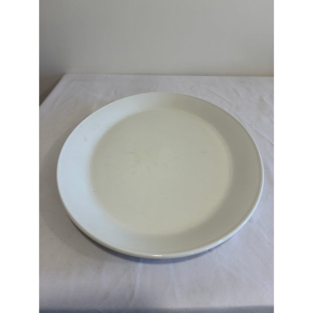 Late 20th Century Vintage Johnson Brothers White Ironstone Serving Platter, England For Sale - Image 5 of 7