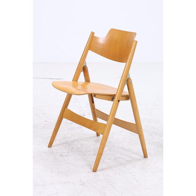 SE 18 Folding Chairs by Egon Eiermann for Wilde + Spieth, Set of 4 For Sale - Image 16 of 17