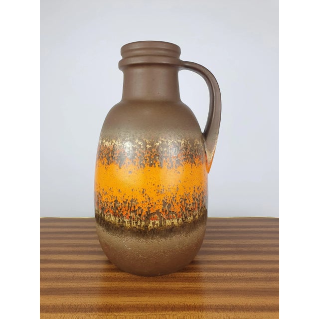 Brown Mid-Century Model 417-42 Floor Vase from Scheurich, West Germany, 1960s For Sale - Image 8 of 8