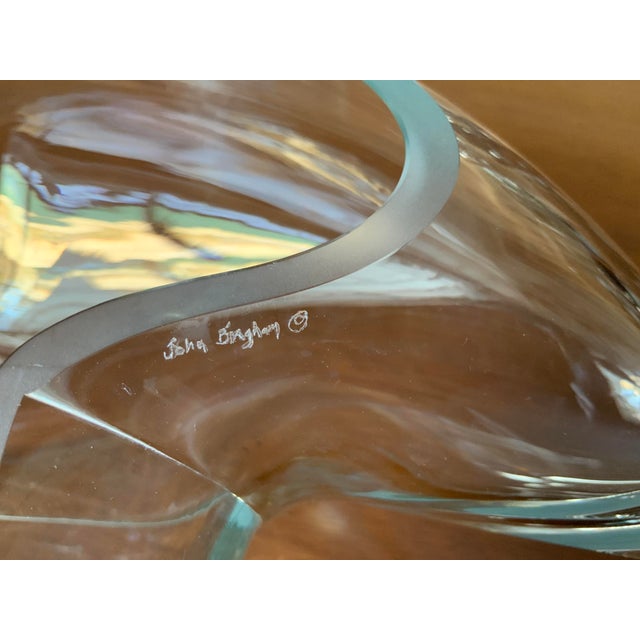 GORGEOUS contemporary signed handblown biomorphic glass sculpture by John Bingham. A bit of background on the artist. John...