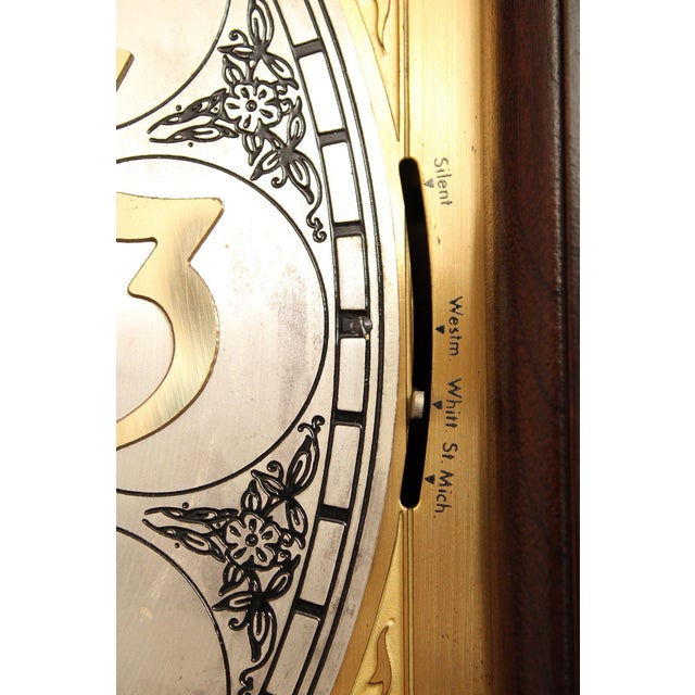 Wood 1970s Ridgeway Georgian Style Grandfather Clock For Sale - Image 7 of 12