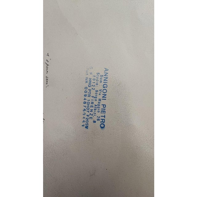 Pietro Annigoni, Drawing on Paper, Framed For Sale - Image 12 of 15