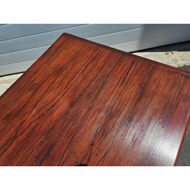 Mid 20th Century Danish Rosewood Coffee Table For Sale In Providence - Image 6 of 12