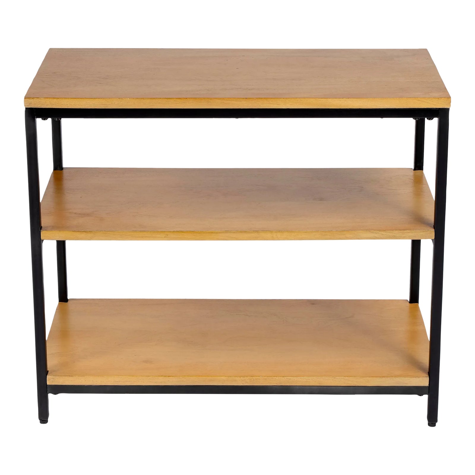 Hans 3 Shelf Etagere Bookcase, Light Brown Chairish