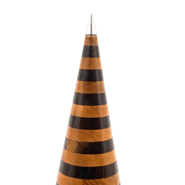 Wooden Cone Sculpture from Salmistraro Italy, 1970s For Sale - Image 17 of 18