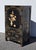 Chinoiserie Vintage Chinese Asian Black Lacquer Chinoiserie Cabinet Storage Side Table #1of2 For Sale - Image 3 of 18