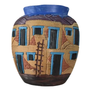 Early 21st Century Ledezma Pottery Mexican Ceramic Vase