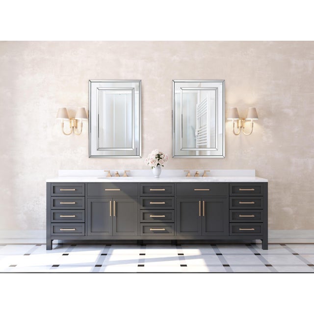 Wood Del Noble Rectangular Mirror For Sale - Image 7 of 7