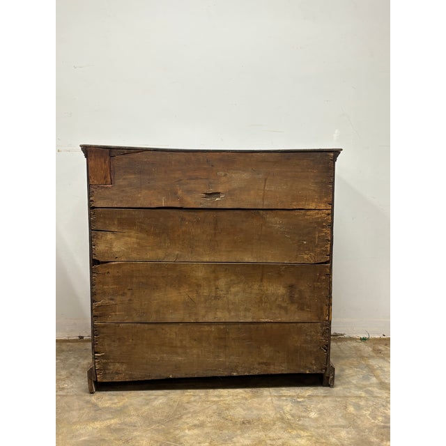 Antique English Oak Chest of Drawers For Sale - Image 10 of 12