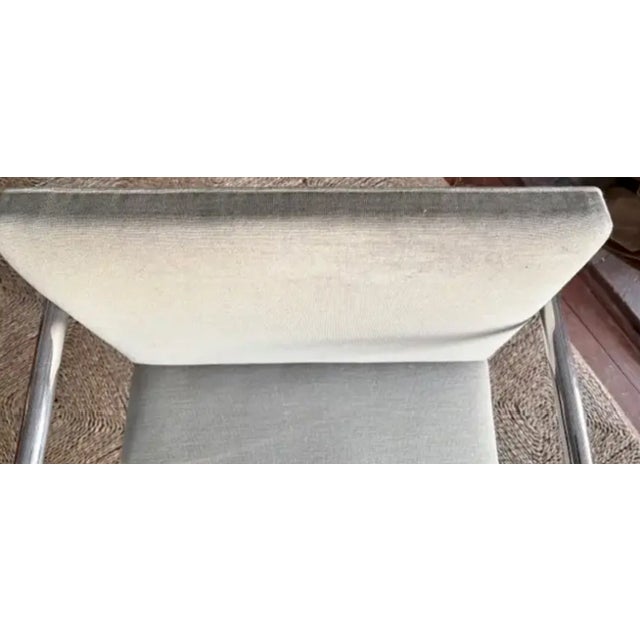 Mid Century Knoll International Brno Tubular Chrome Cantilever Chair - Signed and Dated 1979 For Sale In New York - Image 6 of 12