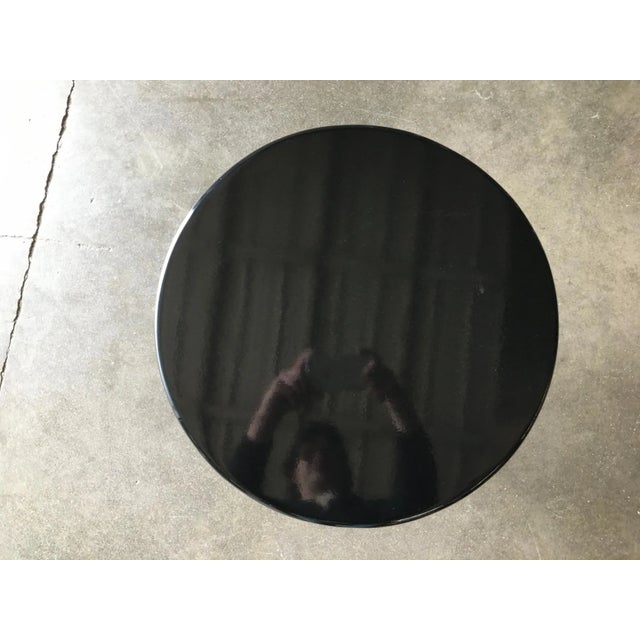 Streamline Black Lacquer Chrome Coffee Table by Royalchrome For Sale In Los Angeles - Image 6 of 7