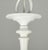 Restored Vintage Cottage White Steel Six Arm Chandelier For Sale - Image 9 of 10