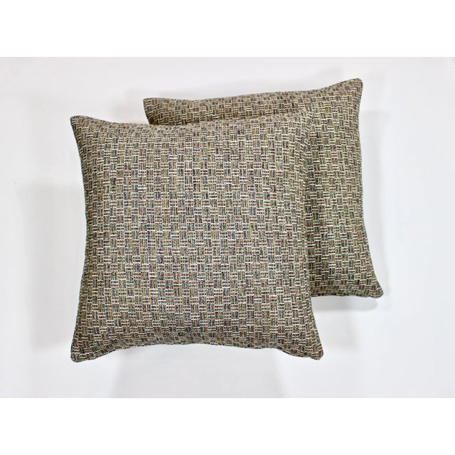 2020s 24" X 24" Kravet Multi Color Weave Pillows For Sale - Image 5 of 5