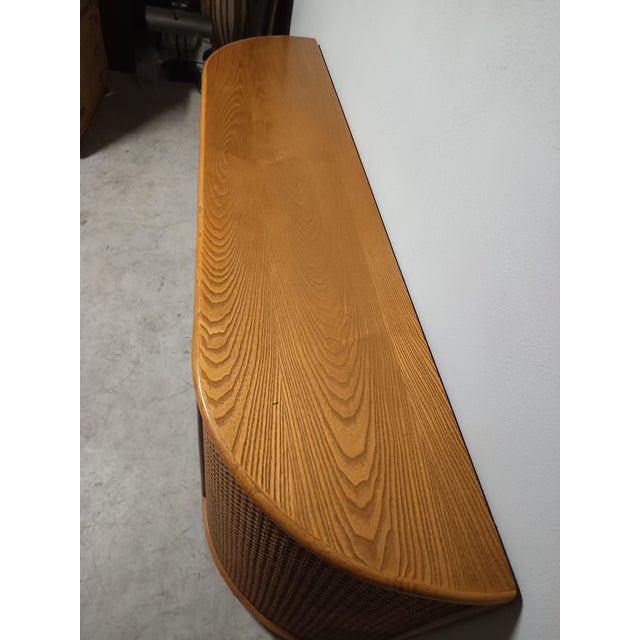 Light Yellow Vintage Boho Chic Sideboard, 1970s For Sale - Image 8 of 9