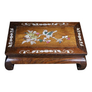 Huali Rosewood Low Table Inlaid With Mother-of-Pearl For Sale